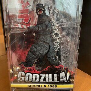 Godzilla 1985 Figure NECA 7in Tall 12in Head To Tail Sealed package